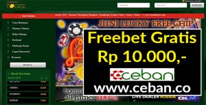 TERNAKTOGEL – FREEBET GRATIS TANPA DEPOSIT RP 10.000