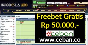 INDOBOLA338 – FREEBET GRATIS TANPA DEPOSIT UP TO RP 50.000