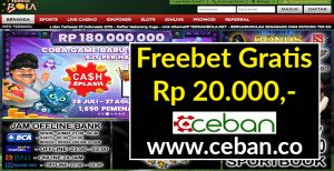 TERNAKBOLA – FREEBET GRATIS TANPA DEPOSIT RP 20.0000