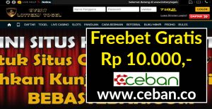 LOTTERYTOGEL – FREEBET TOGEL GRATIS TANPA DEPOSIT RP 10.000