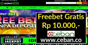 GOPAY365 – FREEBET GRATIS TANPA DEPOSIT RP 10.000