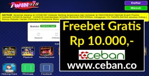 IWIN918 – FREEBET GRATIS SLOT TANPA DEPOSIT RP 10.000