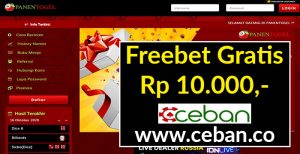 PANENTOGEL – FREEBET GRATIS TANPA DEPOSIT RP 10.000