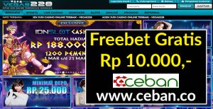 VEGAS228 – FREEBET GRATIS TANPA DEPOSIT RP 10.000