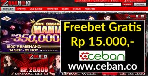 ZONAHOKI – FREEBET GRATIS TANPA DEPOSIT RP 15.000