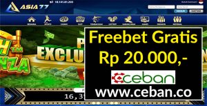 ASIA77 – FREEBET GRATIS TANPA DEPOSIT RP 20.000