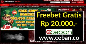 BENGKELHOKI – FREEBET GRATIS TANPA DEPOSIT RP 20.000