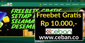 JUDIKARTU – FREEBET GRATIS TANPA DEPOSIT RP 10.000