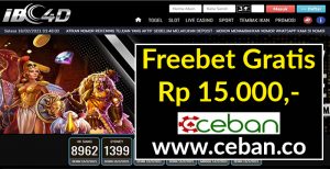 IBC4D – FREEBET GRATIS TANPA DEPOSIT RP 15.000