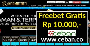 KARMATOTO – FREEBET GRATIS TANPA DEPOSIT RP 10.000