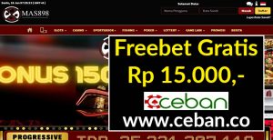 MAS898 – FREEBET GRATIS TANPA DEPOSIT RP 15.000