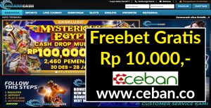 SARANACASH – FREEBET GRATIS TAHUN BARU RP 10.000