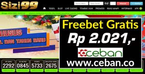 SIZI99 – FREEBET GRATIS TANPA DEPOSIT RP 2.021