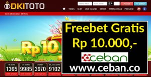 DKITOTO – FREEBET GRATIS TANPA DEPOSIT RP 10.000