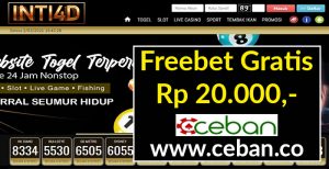 INTI4D – FREEBET GRATIS TANPA DEPOSIT RP 20.000