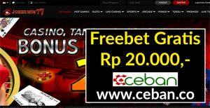 JOKERWIN77 – FREEBET GRATIS TANPA DEPOSIT RP 20.000