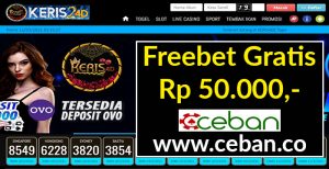 KERIS24D – FREEBET GRATIS TANPA DEPOSIT RP 50.000