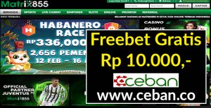 MATRIX855 – FREEBET GRATIS TANPA DEPOSIT RP 10.000 CLAIM SETIAP JUMAT