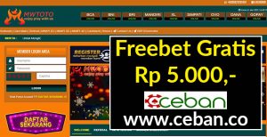 MWTOTO – FREEBET GRATIS TANPA DEPOSIT RP 5.000