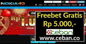 NOKIA4D – FREEBET GRATIS TANPA RIBET RP 5.000