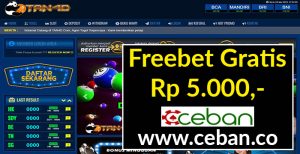 TAN4D – FREEBET GRATIS TANPA DEPOSIT RP 5.000