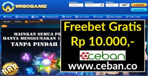 WIGOGAME – FREEBET GRATIS TANPA DEPOSIT RP 20.000