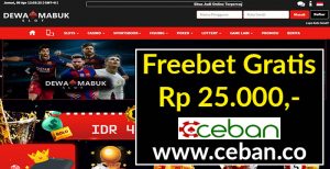 DEWAMABUK – FREEBET GRATIS TANPA DEPOSIT RP 25.000