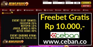 KINGKONG9 – FREEBET GRATIS TANPA DEPOSIT RP 10.000