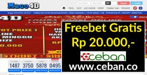 MACO4D – FREEBET GRATIS TANPA DEPOSIT RP 20.000