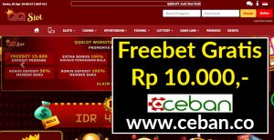 QQSLOT – FREEBET GRATIS TANPA DEPOSIT RP 10.000