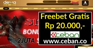 DEWA898 – FREEBET GRATIS TANPA DEPOSIT RP 20.000