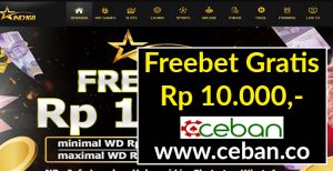 IDN168 – FREEBET GRATIS TANPA DEPOSIT RP 10.000