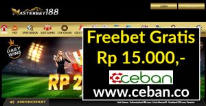 MASTERBET188 – FREEBET GRATIS TANPA DEPOSIT RP 15.000