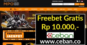 MPO1881 – FREEBET GRATIS TANPA DEPOSIT RP 10.000