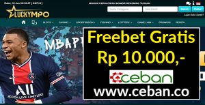 LUCKYMPO – FREEBET GRATIS TANPA DEPOSIT RP 10.000