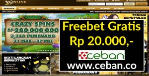 LVONLINE – FREEBET GRATIS TANPA DEPOSIT RP 20.000