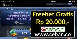 MPONINJA – FREEBET GRATIS TANPA DEPOSIT RP 20.000