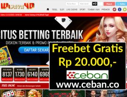 WIJAYA4D – FREEBET GRATIS TANPA DEPOSIT RP 20.000