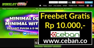 WINSLOT007 – FREEBET GRATIS TANPA DEPOSIT RP 10.000