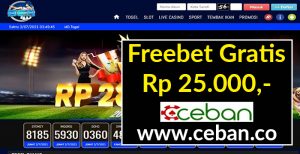 BEB4D – FREEBET GRATIS TANPA DEPOSIT RP 25.000