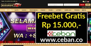 BIOSKOP77 – FREEBET GRATIS TANPA DEPOSIT RP 15.000