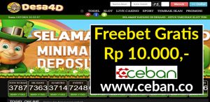 DESA4D – FREEBET GRATIS TANPA DEPOSIT RP 10.000