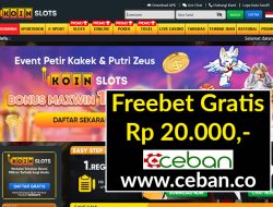 KOINSLOTS – FREEBET GRATIS TANPA DEPOSIT RP 20.000