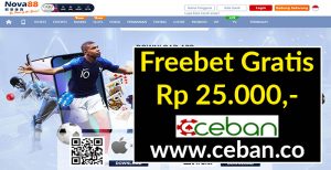 NOVA88 – FREEBET GRATIS RP 25.000 TANPA DEPOSIT DOWNLOAD APK