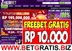 ZOKERBET – FREEBET GRATIS TANPA DEPOSIT RP 10.000