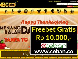 ABCSLOT – FREEBET GRATIS TANPA DEPOSIT RP 10.000