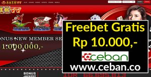 ASIK77 – FREEBET GRATIS TANPA DEPOSIT RP 10.000