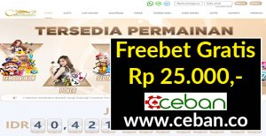 CIPUTRABET – FREEBET GRATIS TANPA DEPOSIT RP 25.000