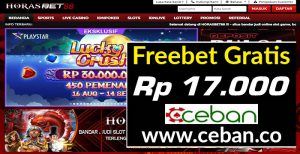 HORASBET88 – FREEBET GRATIS TANPA DEPOSIT RP 17.000