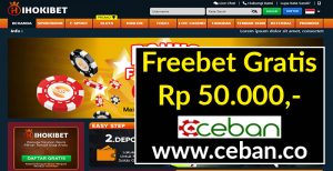 iHOKIBET – FREEBET GRATIS TANPA DEPOSIT RP 50.000